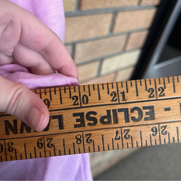 NWT Jones New York Women's Stretch Chambray Snap Front Knit Shirt Pink Size S - Picture 10 of 11